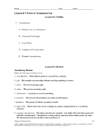 Lesson 8-1 Outline Lesson 8-1 Review