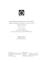 Light-Weighting Methodology in Rail Vehicle Design Through Introduction