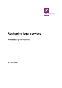 Reshaping Legal Services