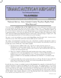 TAAAC ACTION REPORT Your Professional Organization