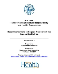 Task Force on Individual Responsibility and Health Engagement