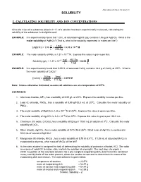Addendum.Solubility