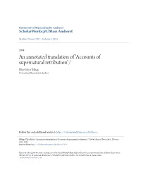 An Annotated Translation of "Accounts of Supernatural Retribution"/ Elliot Meier Billings University of Massachusetts Amherst