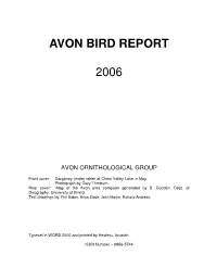 Avon Bird Report 2006
