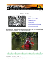 Do You Canoe?