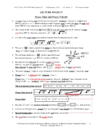 Lecture Notes 17: Proper Time, Proper Velocity, the Energy-Momentum 4-Vector, Relativistic Kinematics, Elastic/Inelastic