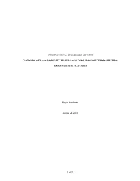 Accessibility Standards Activities