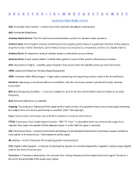 Hamradioschool.Com List of Common Ham Radio Terms