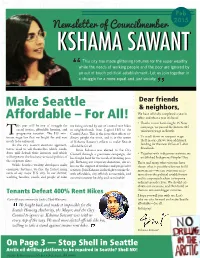 Make Seattle Affordable—For All