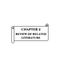Chapter 2 Review of Related Literature