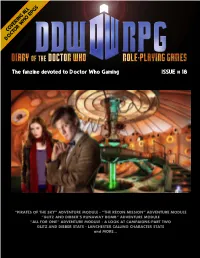 Diary of the Doctor Who Role-Playing Games, Issue