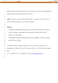 Evaluation of the Functional Potential of Weissella and Lactobacillus Isolates Obtained From