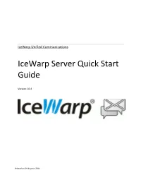 Icewarp Server Quick Start Guide
