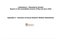 Letterkenny – Planning for Growth Report on the Consultation Events of May and June 2018