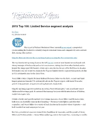 Limited Service Segment Analysis