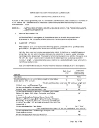 Proc. No. 07-13 1 TENNESSEE WILDLIFE RESOURCES