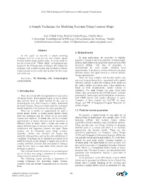 A Simple Technique for Modeling Terrains Using Contour Maps