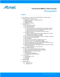 AVR XMEGA C3 Device Datasheet