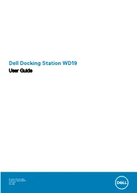Dell Docking Station WD19 User Guide