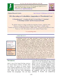 DNA Barcoding on Cardinalfishes (Apogonidae) of Thoothukudi Coast