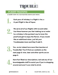 Flight Training a Short How-To: Navigating Our Flight Menu