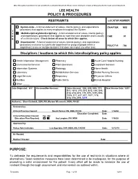 M03 01 768 Restraints