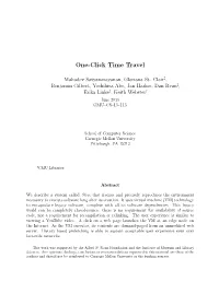 One-Click Time Travel