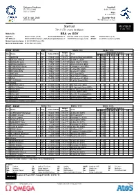 REVISED Start List BRA Vs