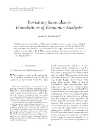 Revisiting Samuelson's Foundations of Economic Analysis