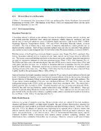 Section 4.13: Human Health and Hazards