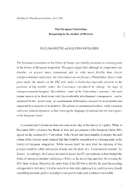 The European Convention: Bargaining in the Shadow of Rhetoric