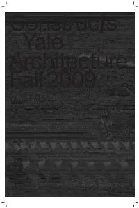 Constructs Yale Architecture Fall 2009