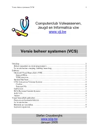 Versie Beheer Systemen (VCS) 1