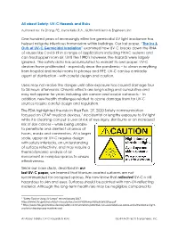 All About Safety UV C Hazards and Risks