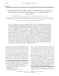 Articles Conformational Analysis of Chirally Deuterated Tunicamycin As an Active Site Probe of UDP-N-Acetylhexosamine:Polyprenol