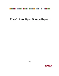 Enea® Linux Open Source Report