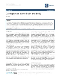 Gastrophysics in the Brain and Body Per Møller