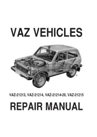 Lada Niva 2121 Service Manual