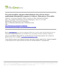 Peracarid Monophyly and Interordinal Phylogeny Inferred from Nuclear