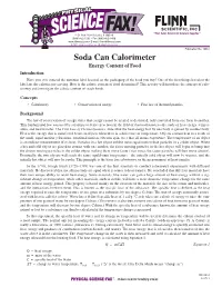 Soda Can Calorimeter