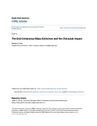 The End-Cretaceous Mass Extinction and the Chicxulub Impact