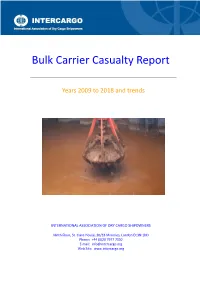 Bulk Carrier Casualty Report