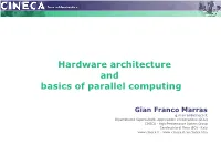 Hardware Architecture and Basics of Parallel Computing