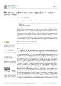 Implications for Inclusive Leisure Services