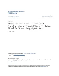 Operational Exploitation of Satellite-Based Sounding Data and Numerical Weather Prediction Models for Directed Energy Applications David C
