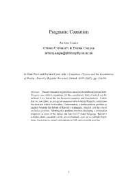 Pragmatic Causation