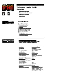 CSUH Catalog 2004-2005