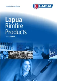Lapua Rimfire Products 2014 • English