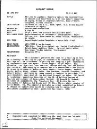 Report No Available from Edrs Price Descriptors