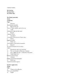 Vsebina/Contents Introduction Practical Hints the Julian Alps The